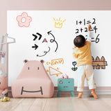 SOGA 2X 60cm x 1000cm Clear Dry Erase Whiteboard Wall Sticker