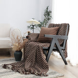 SOGA 2X Chocolate Brown Throw Blanket 130x170cm Soft Polyester