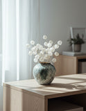 SOGA 21x22cm Green Small Ceramic Flower Vase Elegant Living Room Home Decor