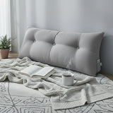 SOGA 4X 100cm Silver Triangular Wedge Bed Pillow Headboard Backrest Bedside Tatami Cushion Home Decor