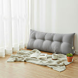 SOGA 4X 120cm Silver Triangular Wedge Bed Pillow Headboard Backrest Bedside Tatami Cushion Home Decor