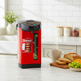 SOGA 4.2L Red Stainless Steel Electric Kettle Water Boiler with 3 Dispensing Modes