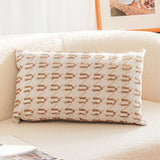 SOGA 2X 35cm Rectangular Modern Decorative Embroidered Geometric Throw Pillow