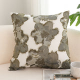 SOGA 2X 45cm Abstract Gray Floral Watercolor Print Contemporary Throw Pillow