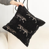 SOGA 50cm Black Throw Pillow Elegant Decorative Cushion Living Room Modern Home Decor