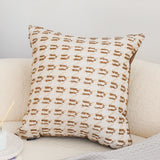 SOGA 50cm Square Modern Decorative Embroidered Geometric Throw Pillow