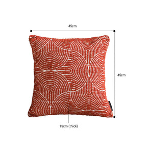 SOGA 45Cm Orange Oversized Pillow Perfect Cinnabar Outdoor/Indoor Lumbar Throw Pillow