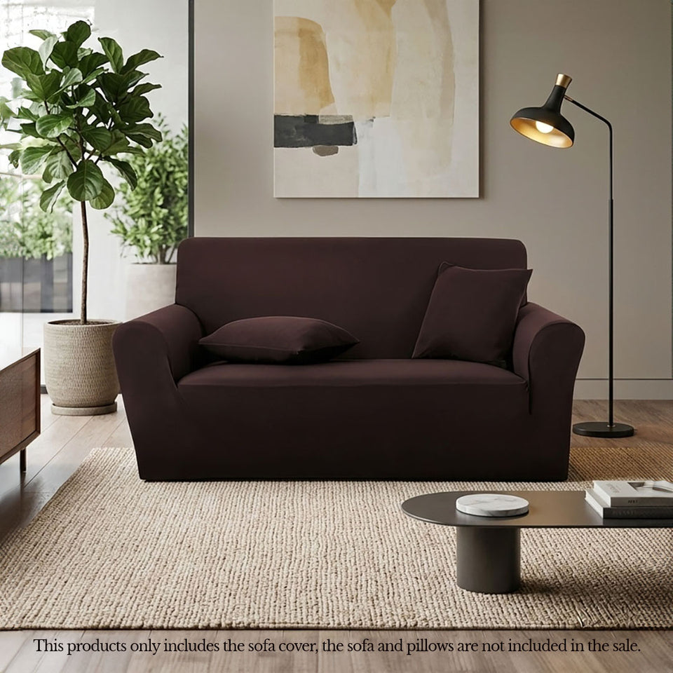 SOGA 2-Seater Coffee Sofa Cover Couch Protector High Stretch Lounge Slipcover Home Decor