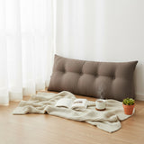 SOGA 120cm Coffee Triangular Wedge Bed Pillow Headboard Backrest Bedside Tatami Cushion Home Decor