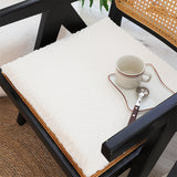 SOGA White Chevron Square Cushion Soft Leaning Plush Backrest Throw Seat Pillow Home Office Decor