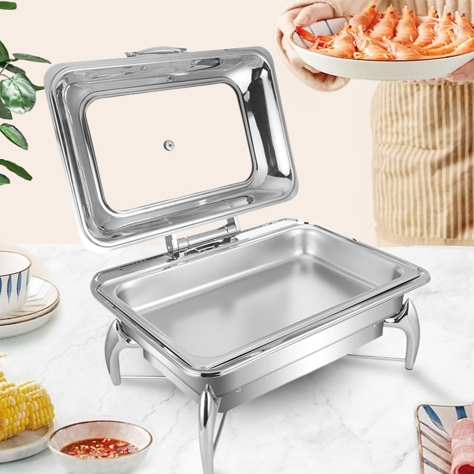 SOGA Stainless Steel Rectangular Chafing Dish
