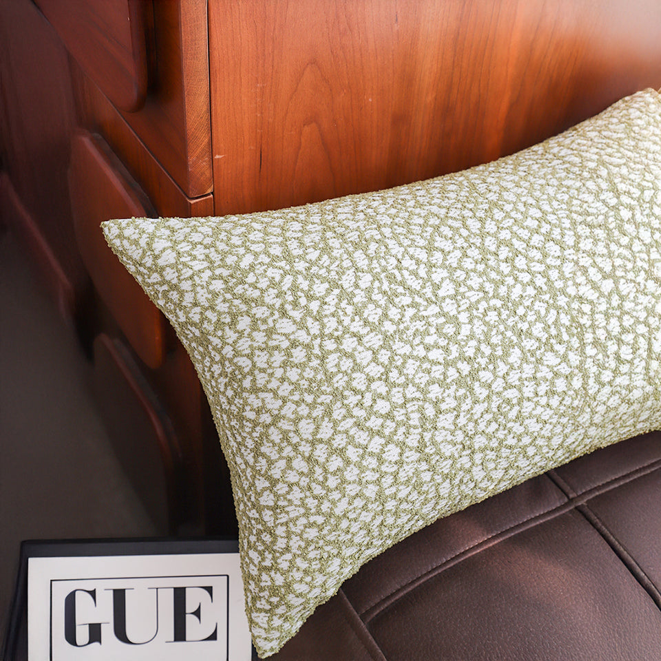 SOGA 2X 35cm Modern Olive Green Speckled Pattern Textured Throw Pillow