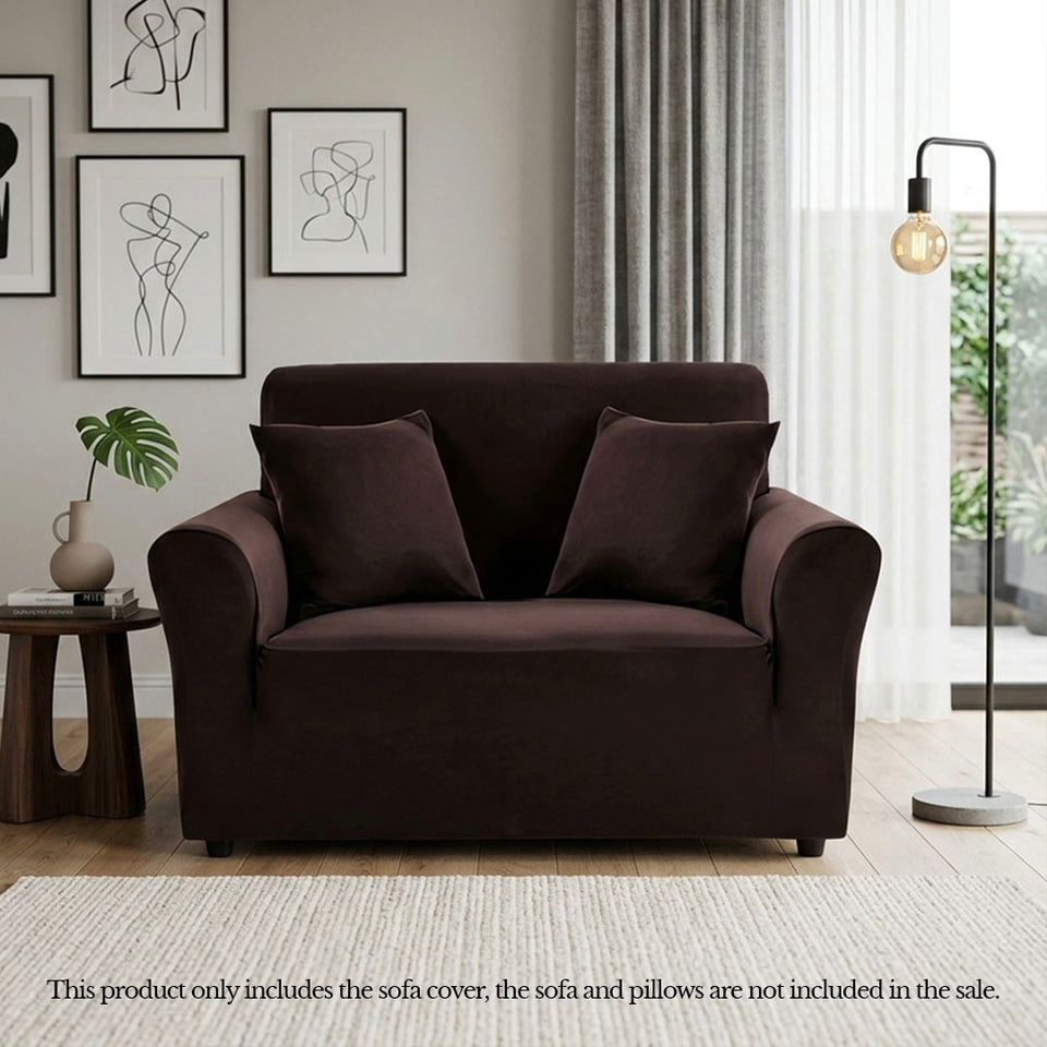 SOGA 1-Seater Coffee Sofa Cover Couch Protector High Stretch Lounge Slipcover Home Decor