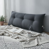 SOGA 4X 100cm Dark Grey Triangular Wedge Bed Pillow Headboard Backrest Bedside Tatami Cushion Home Decor