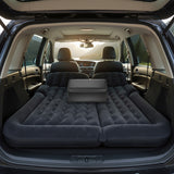 SOGA Car Bundle – Black Leather Trunk Cargo Organizer & Inflatable Boot Mattress