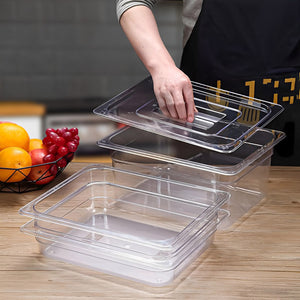 SOGA Clear Gastronorm 1/1 GN Lid Food Tray Top Cover Bundle of 6