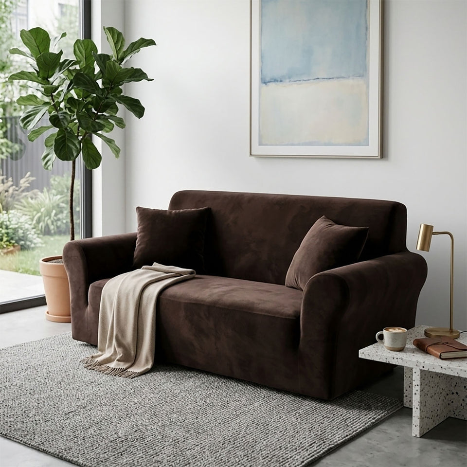 SOGA 2-Seater Coffee Sofa Cover Couch Protector High Stretch Lounge Slipcover Home Decor