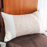 SOGA 2X 35cm Modern Beige Color Block Textured Decorative Throw Pillow