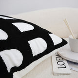 SOGA 45cm Contemporary Black White Arch Pattern Geometric Throw Pillow