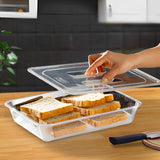 SOGA Clear Gastronorm 1/2 GN Lid Food Tray Top Cover Bundle of 4