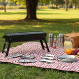 SOGA Kitchenware Bundle – Portable Charcoal Grill, Silver Grilling Plate, Nordic Plate & Sauce Pan