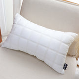 SOGA 2X 30cm White Quilted Grid Pattern Decorative Throw Pillow
