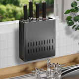 SOGA Wall-Mounted Kitchen Knife Storage Rack Organizer
