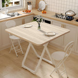 SOGA 2X 80cm Light Square Table with White Legs Modern Design for Home Decor