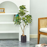 SOGA 4x 80cm Artificial Schefflera Tree – Realistic Indoor Greenery