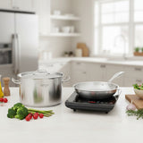 SOGA Kitchenware Bundle – 35.5cm Smart Induction Cooktop, 26cm Fry Pan & 9L Stock Pot