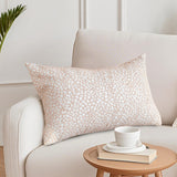 SOGA 35cm Neutral Beige Speckled Pattern Contemporary Throw Pillow
