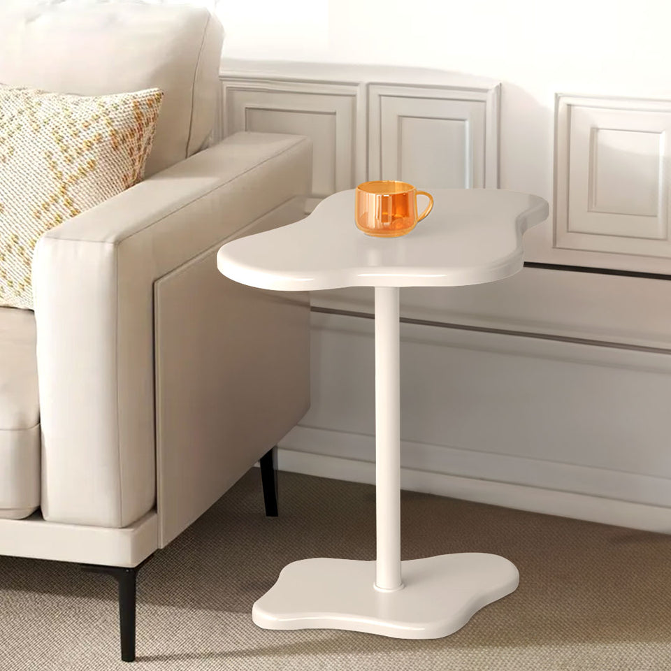 SOGA 2X 42x28cm White Minimalist Cloud Shaped Table Durable Stylish Accent for Home Décor