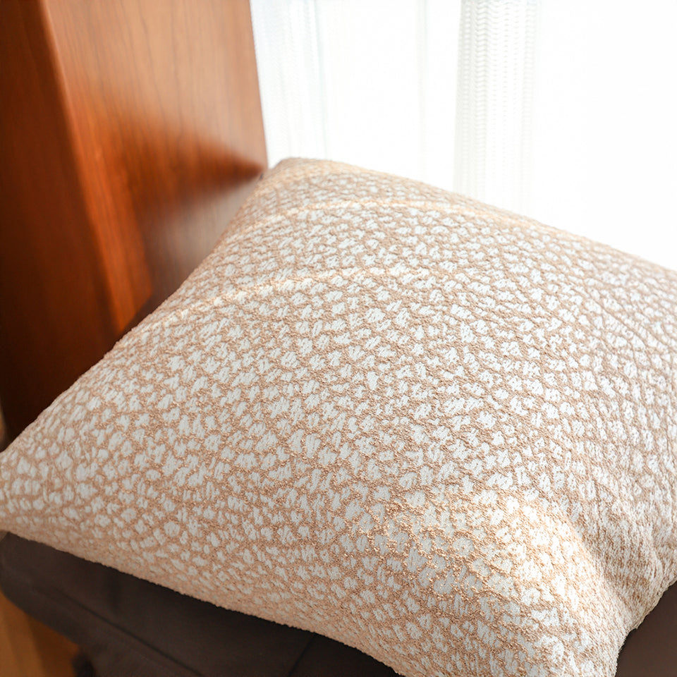 SOGA 50cm Neutral Beige Speckled Pattern Contemporary Throw Pillow