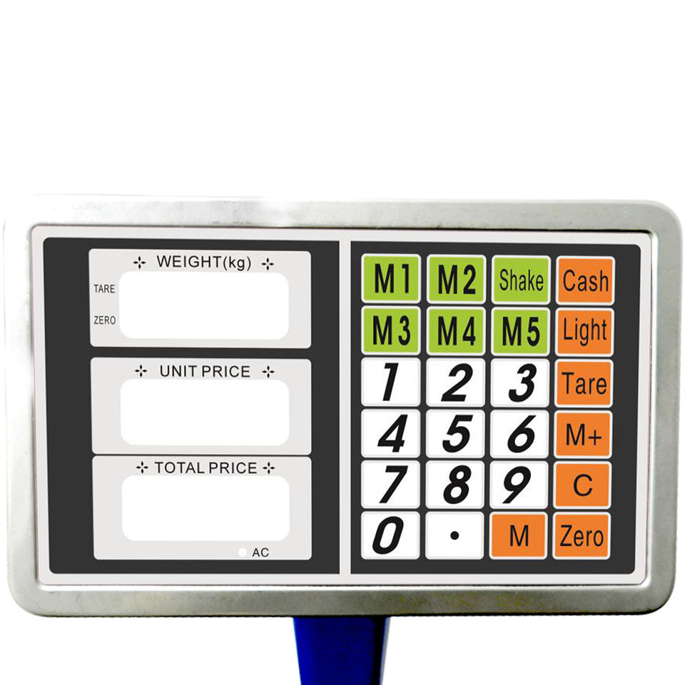 SOGA 2X Electronic Digital Platform Scale Computing Postal Weight Blue 150kg