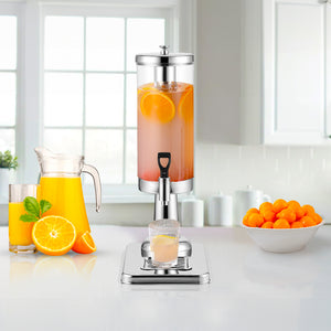 SOGA 3L Stainless Steel Beverage Dispenser with Ice Cylinder