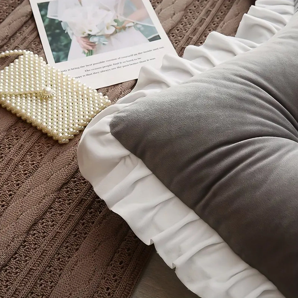 SOGA 120cm Crown Pillow Tufted Grey Headboard Cushion for Bed