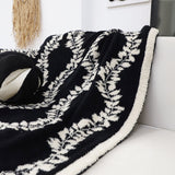 SOGA 2X 130x170cm Throw Blanket Retro Vine Pattern Casual Stylish Cozy
