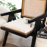 SOGA White Chevron Square Cushion Soft Leaning Plush Backrest Throw Seat Pillow Home Office Decor
