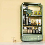 SOGA Green Multi Tier Cosmetic Storage Rack Bathroom Vanity Tray Display Stand Organiser