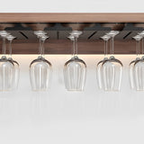 SOGA 64cm Wine Glass Holder Hanging Stemware Storage Organiser Kitchen Bar Restaurant Decoration