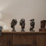 SOGA Home & Living Bundle – Abstract Resin Face Sculptures for Modern Art Home Decor