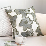 SOGA 2X 45cm Abstract Gray Floral Watercolor Print Contemporary Throw Pillow