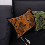 SOGA 2X 30cm Throw Pillow Dark Brown Leopard Lumbar Decorative Cushion for Living Room