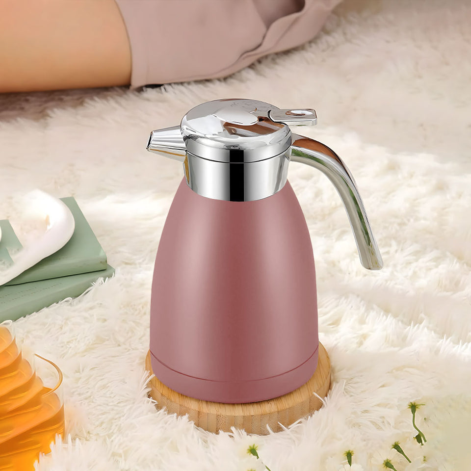 SOGA 1.8L Stainless Steel Water Bottle Insulated Vacuum Flask Coffee Jug Thermal Pink