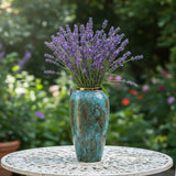 SOGA 35x17cm Light Blue Large Ceramic Flower Vase Elegant Living Room Home Decor