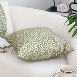 SOGA 50cm Modern Olive Green Speckled Pattern Textured Throw Pillow