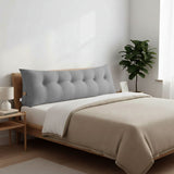 SOGA 2X 180cm Silver Triangular Wedge Bed Pillow Headboard Backrest Bedside Tatami Cushion Home Decor