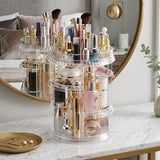 SOGA 360 Degree Rotating Makeup Organiser Cosmetics Holder Display Stand Skincare Home Decor