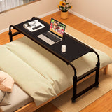 SOGA 2X 140x45cm Black Cross Bed Movable Desk Table w/ Adjustable Length & Height