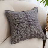 SOGA 45cm Modern Herringbone Textured Woven Square Throw Pillow